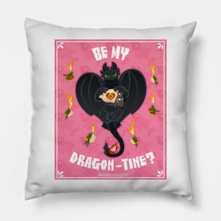 Be My Dragon-tine? Pillow