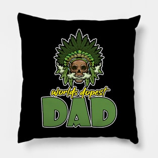 World's Dopest Dad Pillow