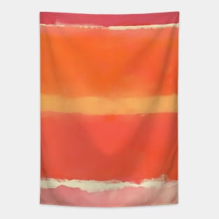 Abstract Pink and Orange Tapestry