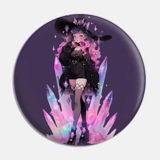 Crystal Witch Pin