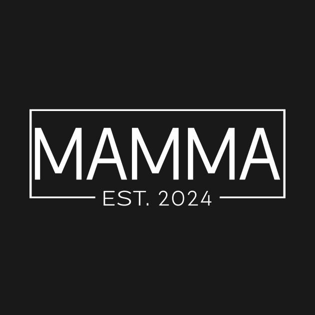 Mamma Est. 2024, New Mamma 2024 by MetalHoneyDesigns