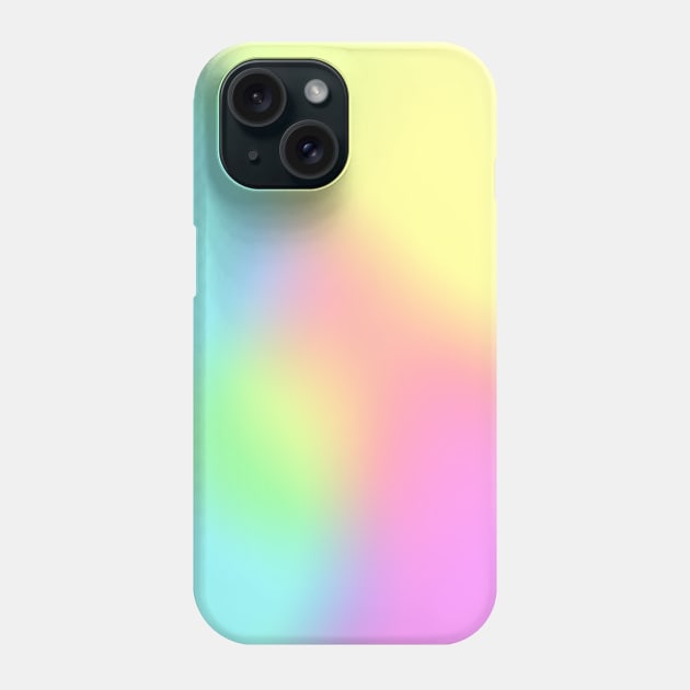 Rainbow Colors Abstract Blurry Gradient Ombre Soft Tie Dye Look Phone Case by anijnas