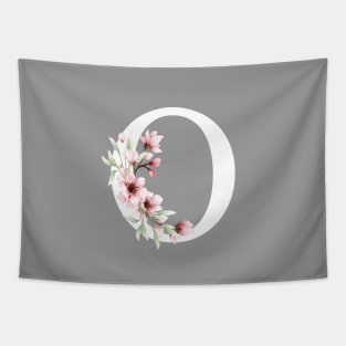 Letter O Monogram With Cherry Blossoms Tapestry