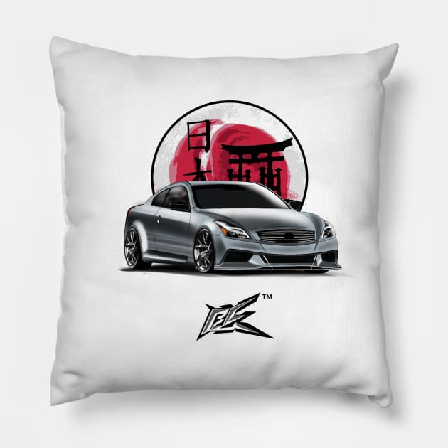 infiniti g35 silver Pillow by naquash