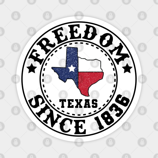 Texas Independence Day - 1836 Magnet by Cute Pets Stickers