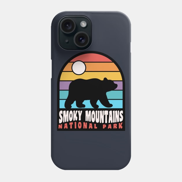 Smoky Mountains National Park Great Smokies Tennessee Bear Phone Case by PodDesignShop