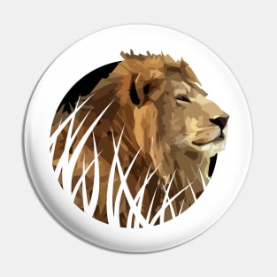 Lion King of Animals Pin