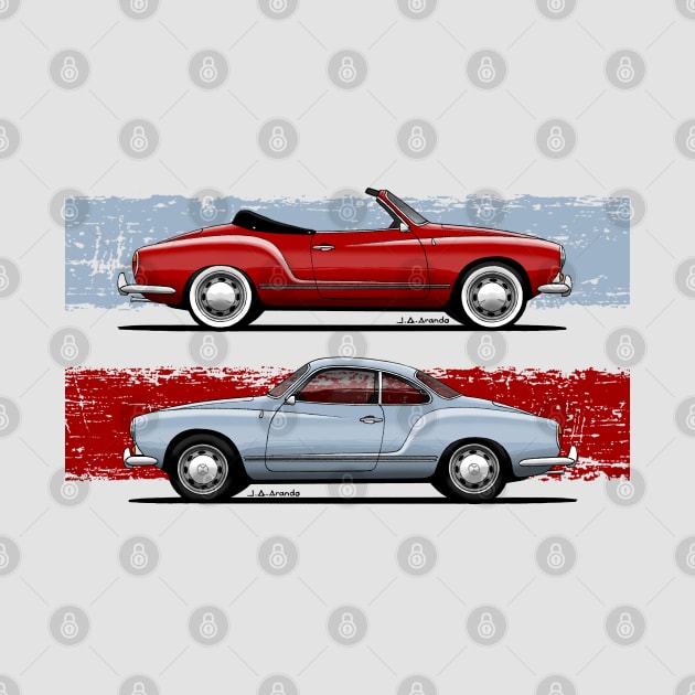 Classic beautifull sports car in both Roadster and Coupe version by jaagdesign