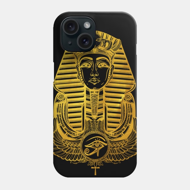 Tutankhamun Golden Phone Case by DISOBEY