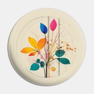 Abstract Botanical Pin