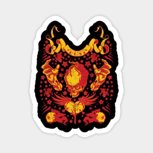 Skull Angry Magnet