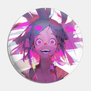 Acidcore Anime: Glitch Girl Pin