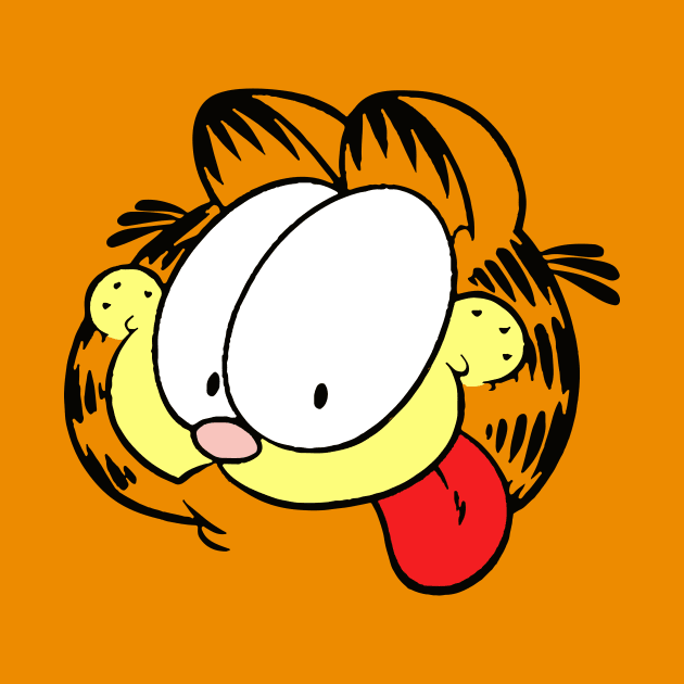 Goofy Face Orange Lasagna Cat by HeyListen