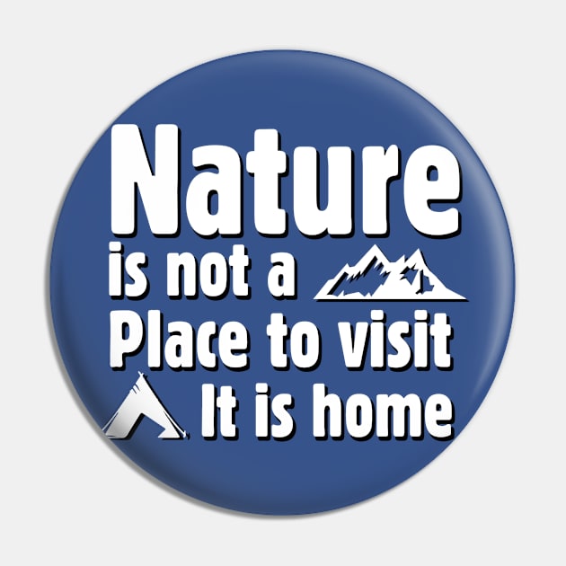 Hiking Nature Design Pin by abbyhikeshop