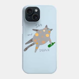 Sad cat Phone Case