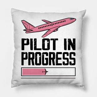 Pilot In Progress Please Wait Airplane Pilot Pillow