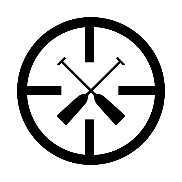 Rowing Paddling Target Cross Watersports by Shirtbubble