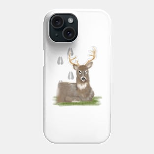 Deer tracks Phone Case