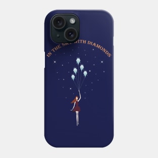 Girl in the sky with diamonds Phone Case