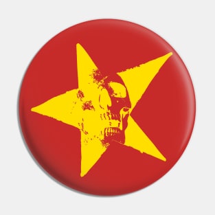 Star With Smiling Skull Pin