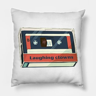 laughing clowns cassette tape Pillow