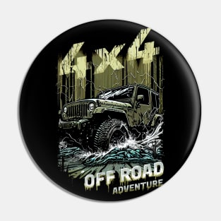 4x4 Mud Adventure Pin