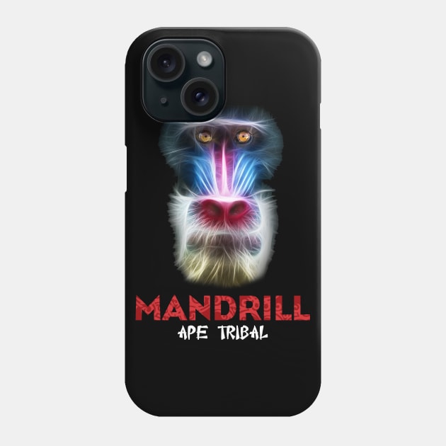 Ape Tribal (Mandrill) Phone Case by faizakatsuki