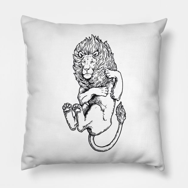 A Levity of Animals: Lion's Pride Pillow by calebfaires