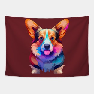 Cute Corgi Artwork Tapestry