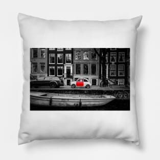 The Red Door in Amsterdam Pillow