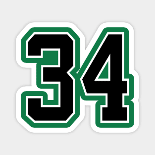 Number 34 Magnet