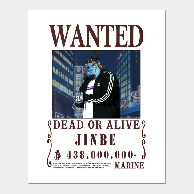 Jinbei One Piece Fashion Wanted One Piece Wanted Posters And Art Prints Teepublic Jinbe (pre timeskip) by sturmsoldat1 on deviantart. teepublic