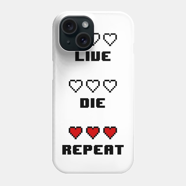 Live Die Repeat Phone Case by geekmethat