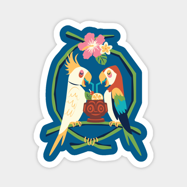 Tropical Hideaway Magnet by SarahLouiseNicholson