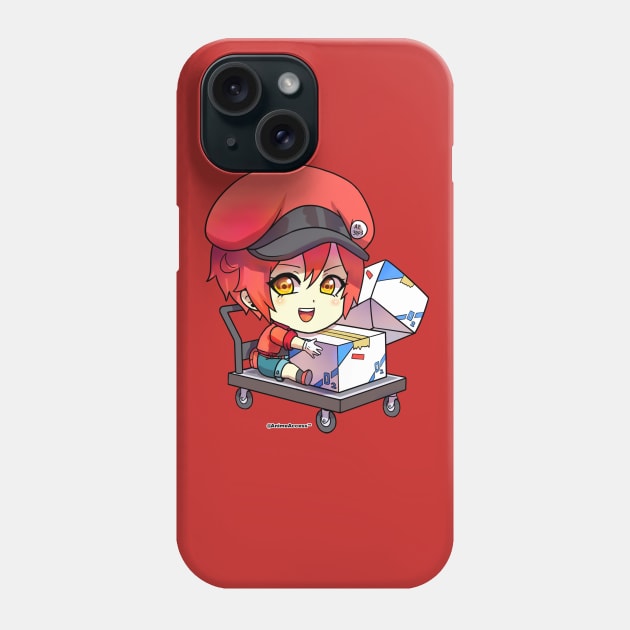 Hataraku Saibou: Cells at Work - Red Blood Cell Phone Case by Anime Access