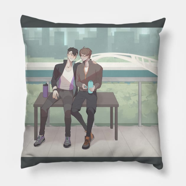 Shiro & Adam Pillow by limesicle