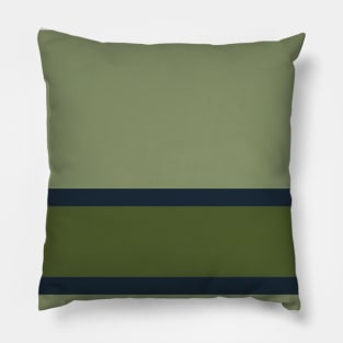 Green Green Blue Pillow