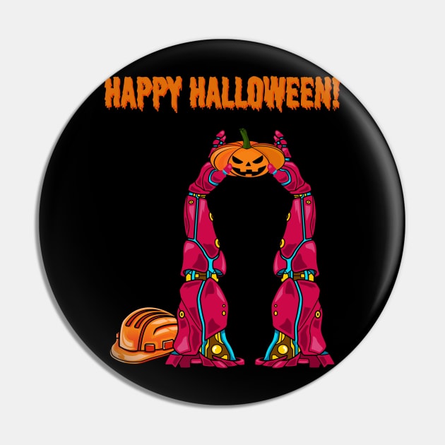 Robot Arm #1 Halloween Edition Pin by Merch By Engineer