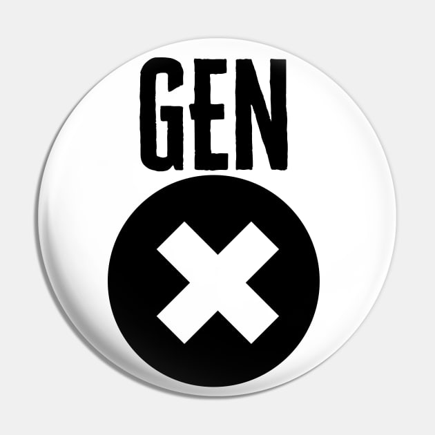 GEN X T-Shirt 2 Pin by TJWDraws