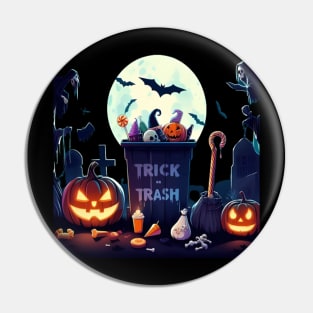 trick or trash Pin