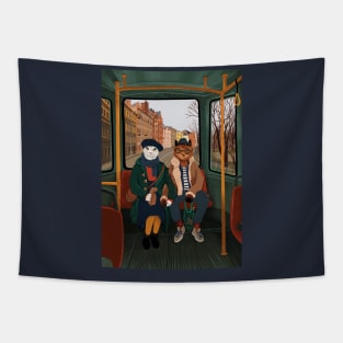 Cat tram Tapestry