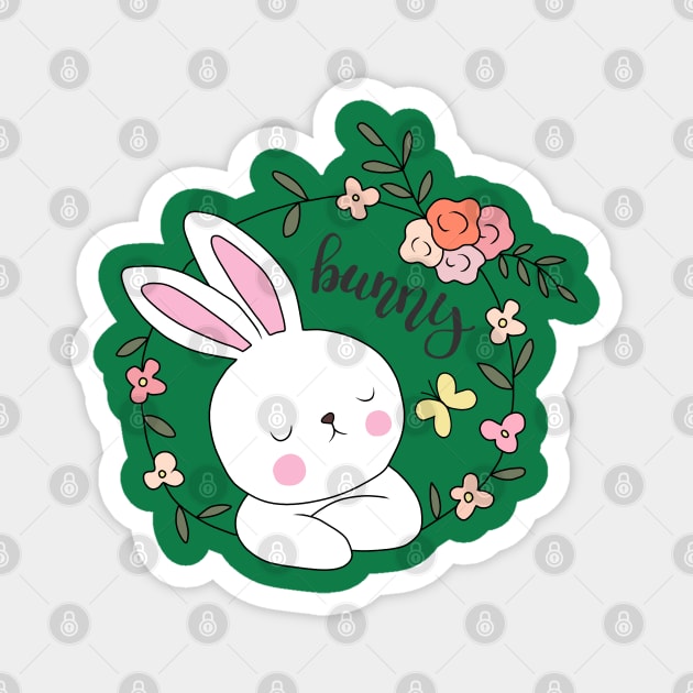 Little Bunny Magnet by valentinahramov