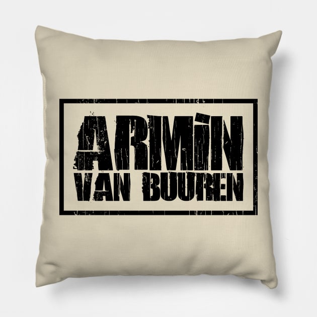 Retro Design Armin Van Buuren Pillow by LEMESGAKPROVE