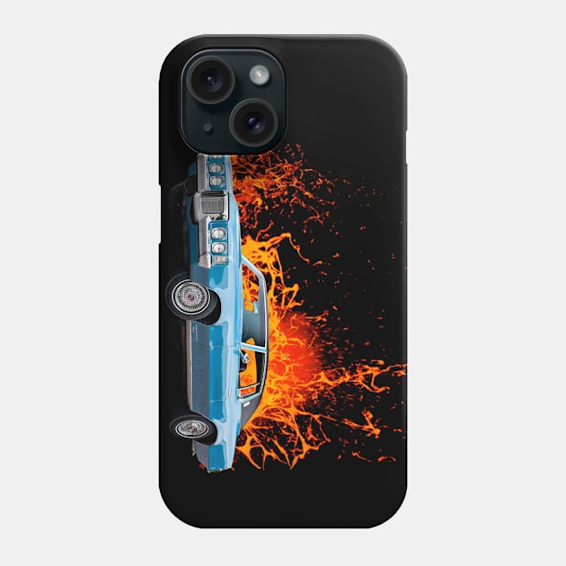 1969 Pontiac Grand Prix in our lava series Phone Case by Permages LLC