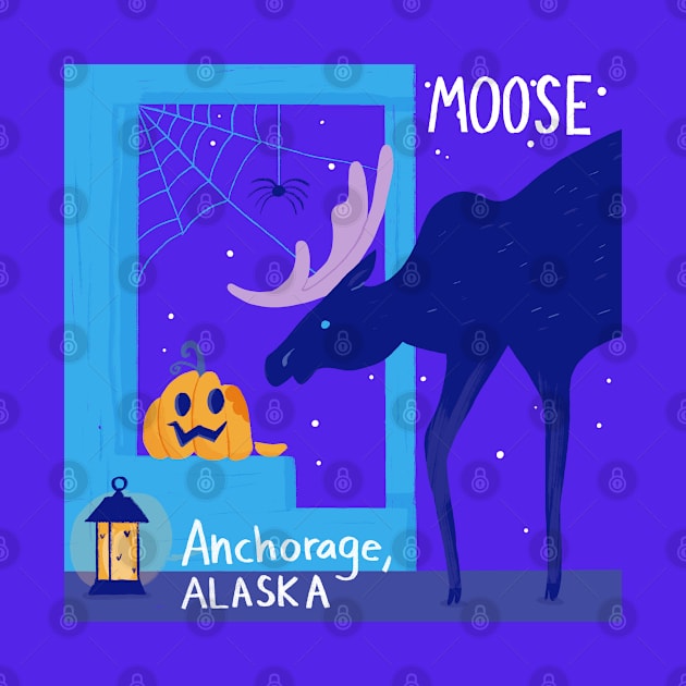 Moose Night in Alaska by GiuliaM