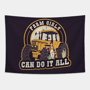 Farm Girls Can Do It All Tapestry