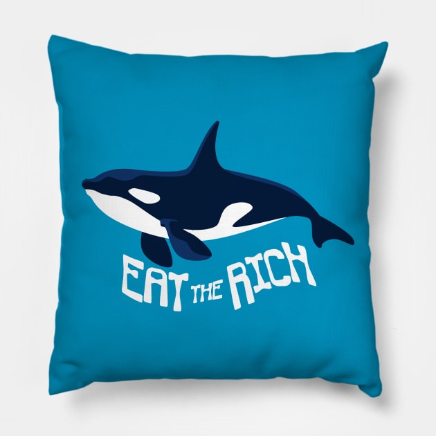 Eat the Rich Pillow by Art Additive