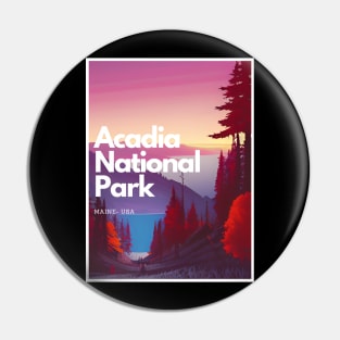 Acadia National Park hike Maine United States Pin