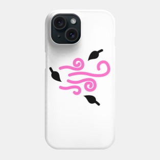 pink black texture design Phone Case