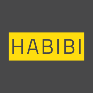 Habibi in a yellow rectangle T-Shirt